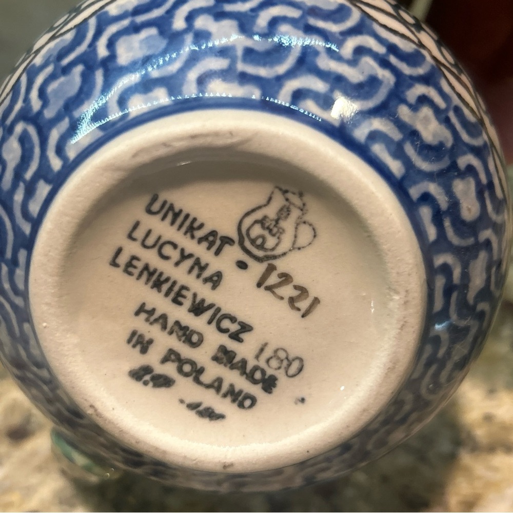 Polish Unikat Pottery Handmade Creamer Mini Pitcher Handmade in Poland - Picture 12 of 12